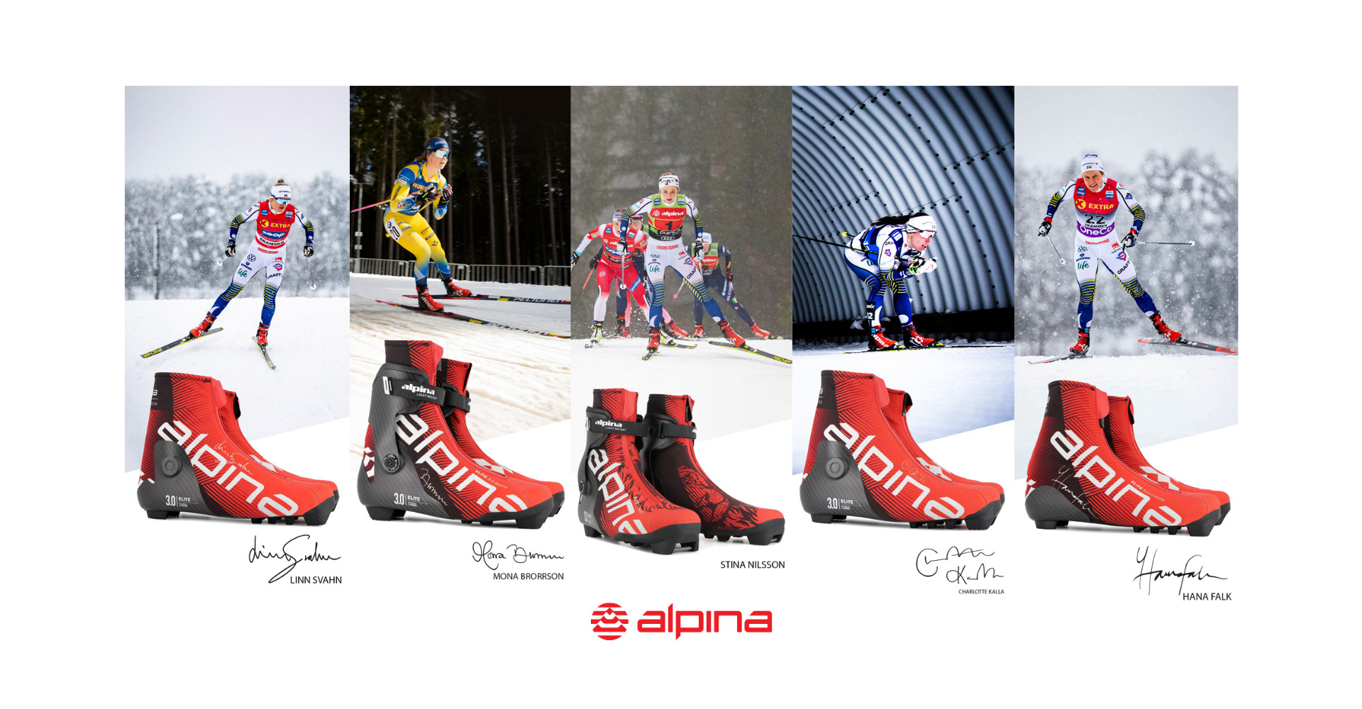 Autographed cross-country ski boots 